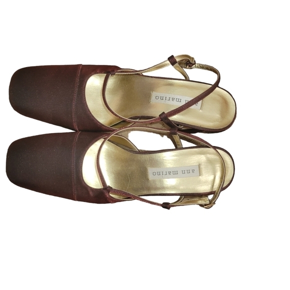 Ann Marino Shoes Burgundy 7 - Picture 1 of 2